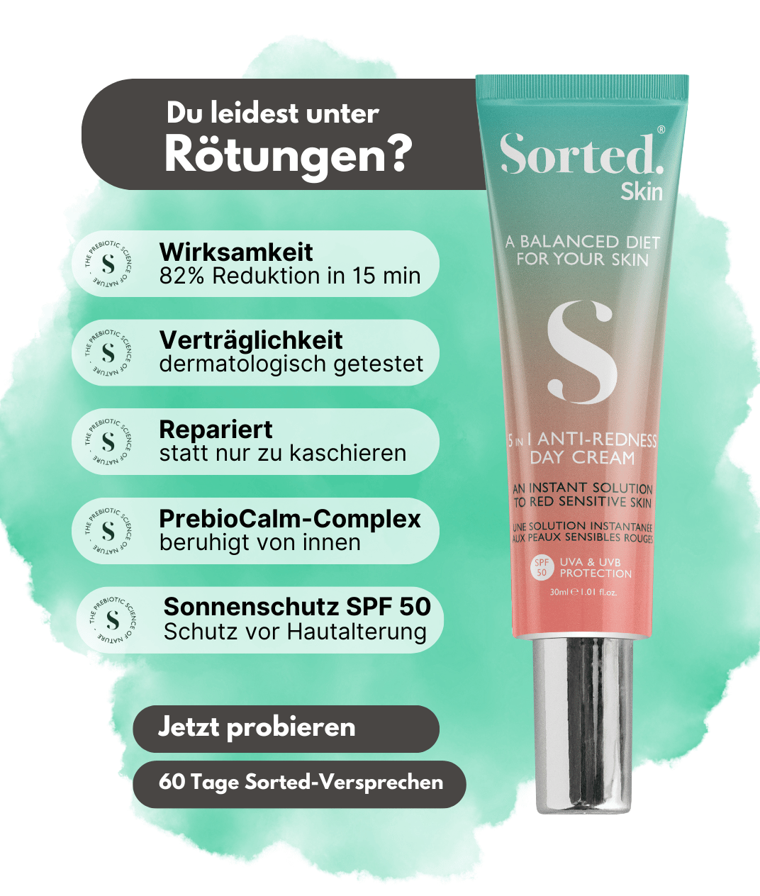 5 in 1 Anti-Rötungen Tagescreme