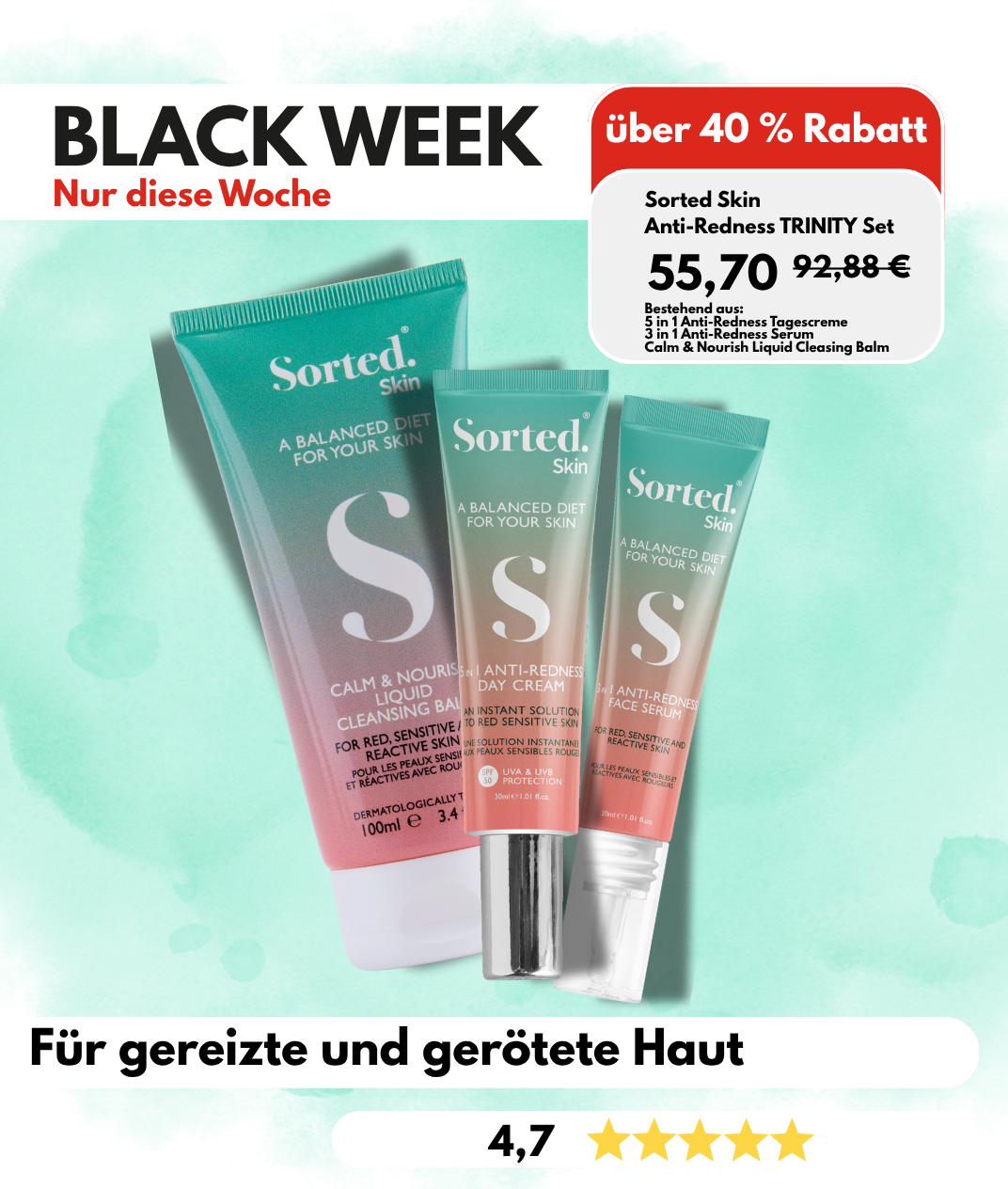 Anti-Rötungen TRINITY BESTSELLER SET
