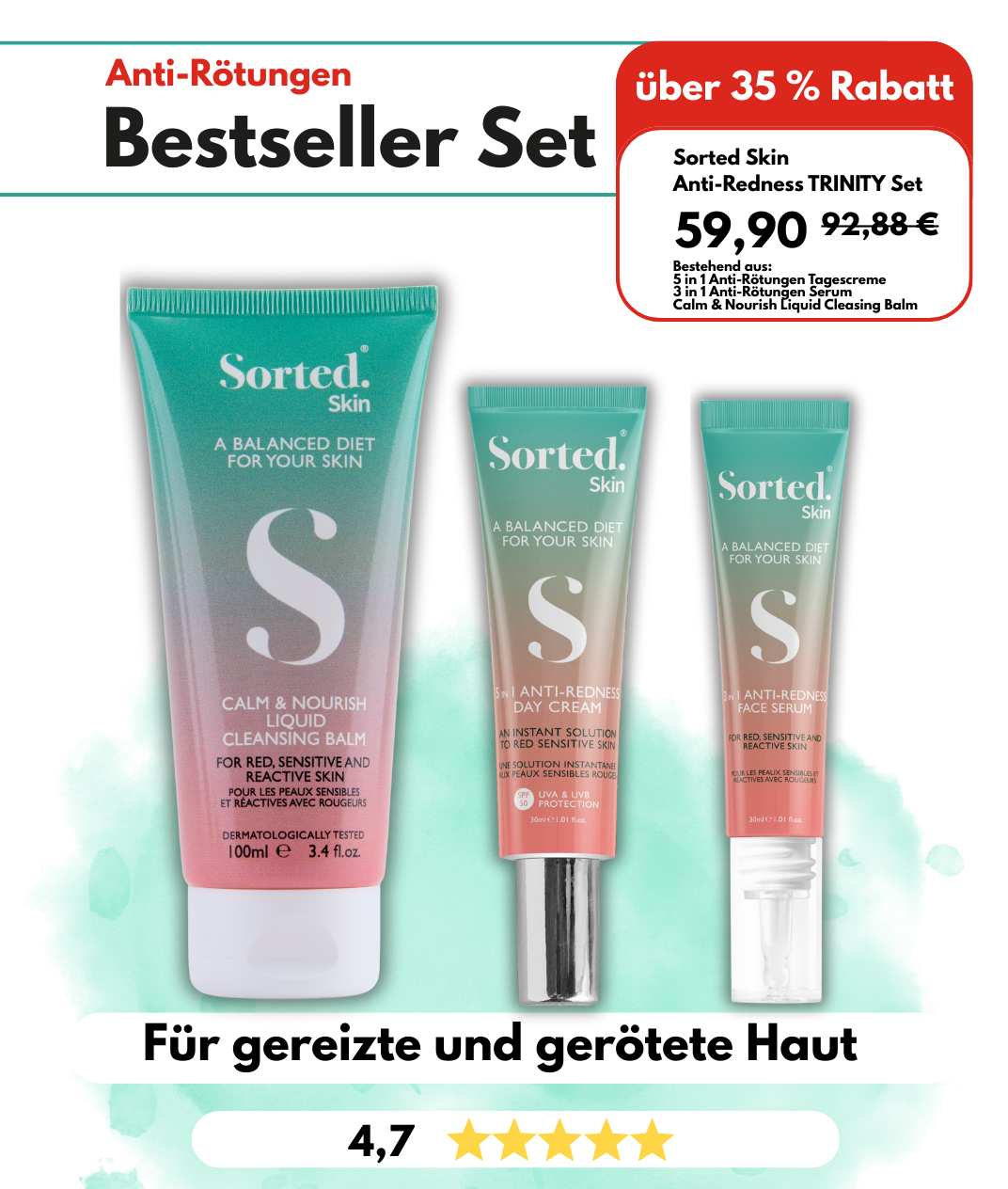 Anti-Rötungen TRINITY BESTSELLER SET