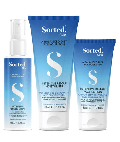Intensive Rescue Trio - Spray & Moisturiser + Face Lotion GRATIS Sorted Skin