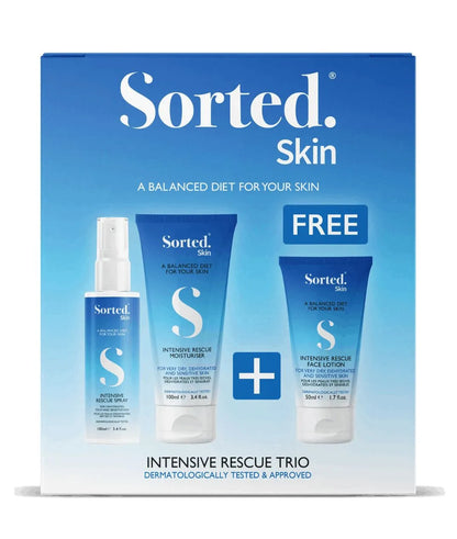 Intensive Rescue Trio - Spray & Moisturiser + Face Lotion GRATIS Sorted Skin