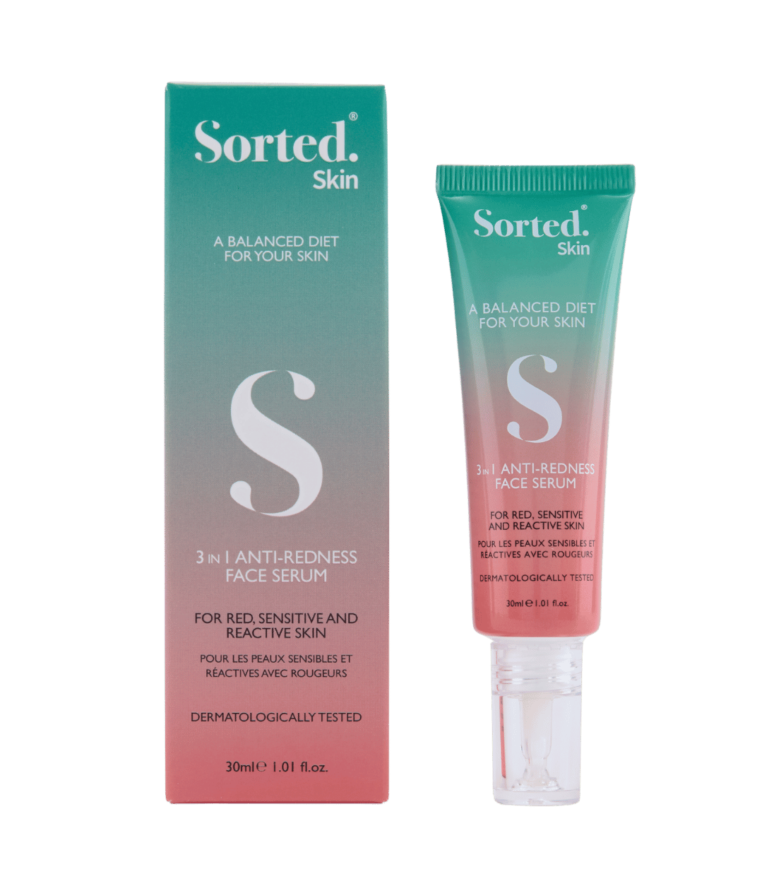 3 in 1 Anti-Redness Serum für gerötete Haut